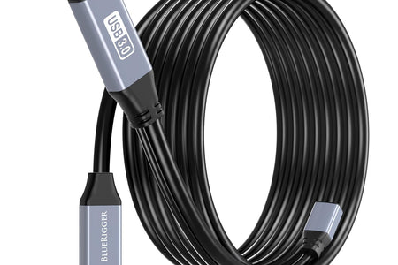 USB 3.0 Extension Cable (32FT - 10M, Active, 5 Gbps, Type a Male to Female Adapter Cord) - Long USB Repeater Extender for VR Headset, Printer, Hard Drive, Flash Drive, Keyboard, Mouse, Xbox