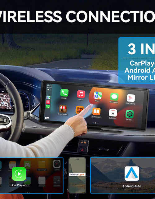 Load image into Gallery viewer, Universal Portable Carplay for Car Screen, Wireless Carplay Screen Wireless Car Stereo with Carplay Android Auto, Car Touchscree
