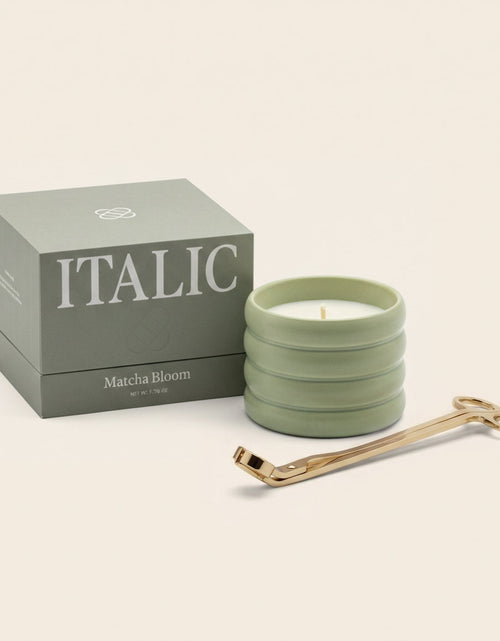 Load image into Gallery viewer, Ceramic Candle &amp; Wick Trimmer Set
