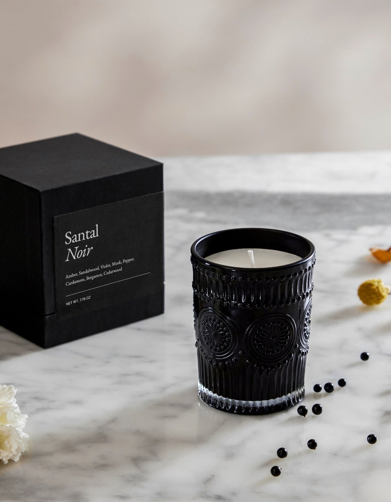 Noir Swiss Scented Glass Candle