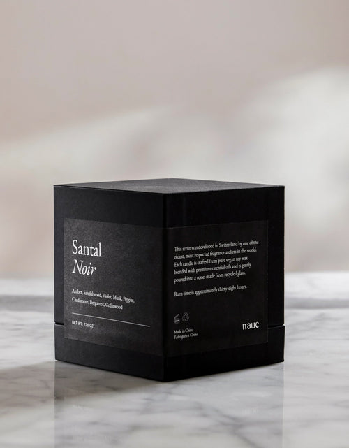 Load image into Gallery viewer, Noir Swiss Scented Glass Candle
