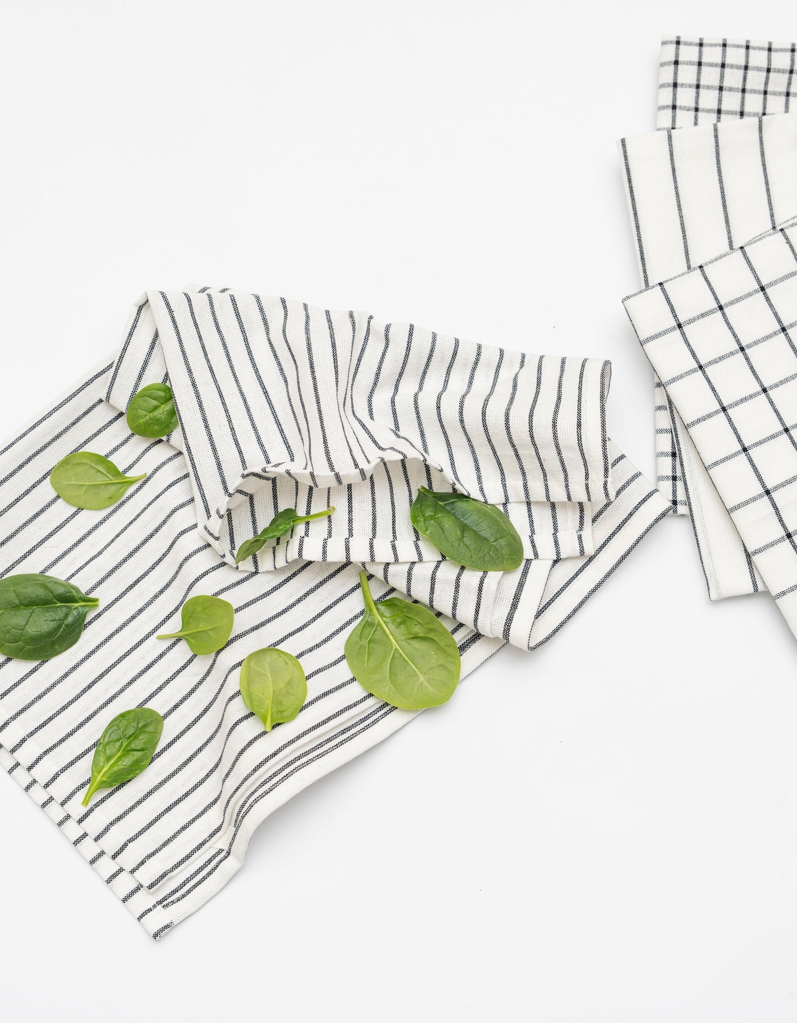 Stripe & Check Kitchen Towel Set